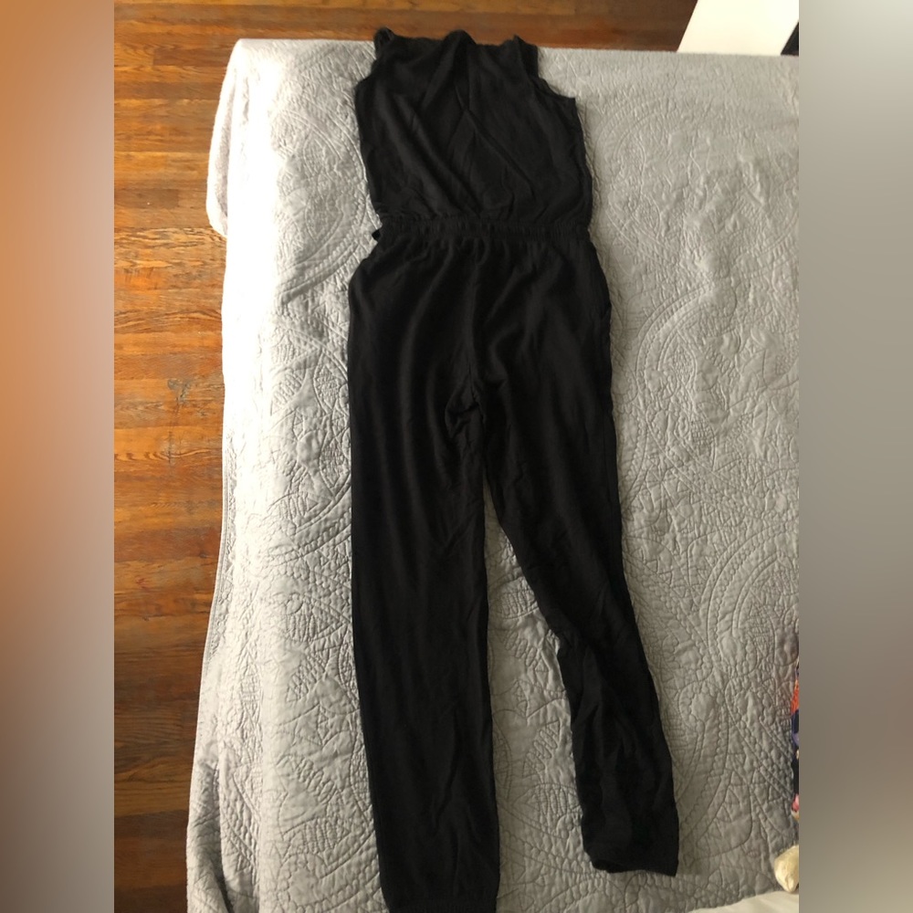 Daily Ritual Women's Supersoft Terry Sleeveless Scoopneck Jumpsuit - Picture 3 of 5